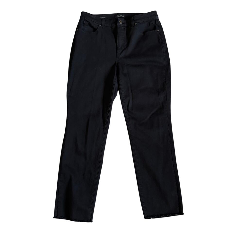 Talbots Jeans Womens Size 10 Flawless Five Pocket Slim Straight High Waist Black